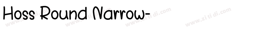 Hoss Round Narrow字体转换